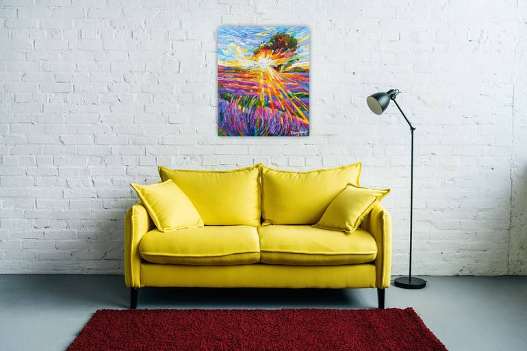 Original Abstract Expressionism Landscape Painting by Vanya Georgieva