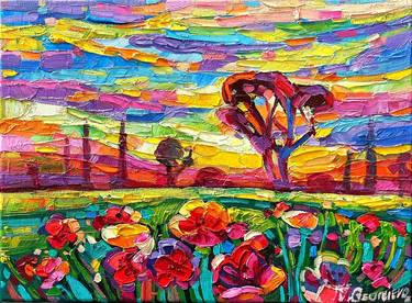Print of Abstract Expressionism Landscape Paintings by Vanya Georgieva