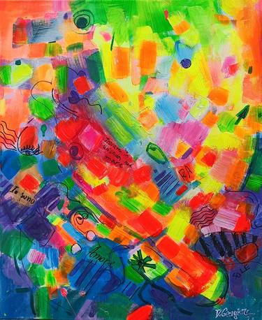 Original Abstract Expressionism Abstract Paintings by Vanya Georgieva