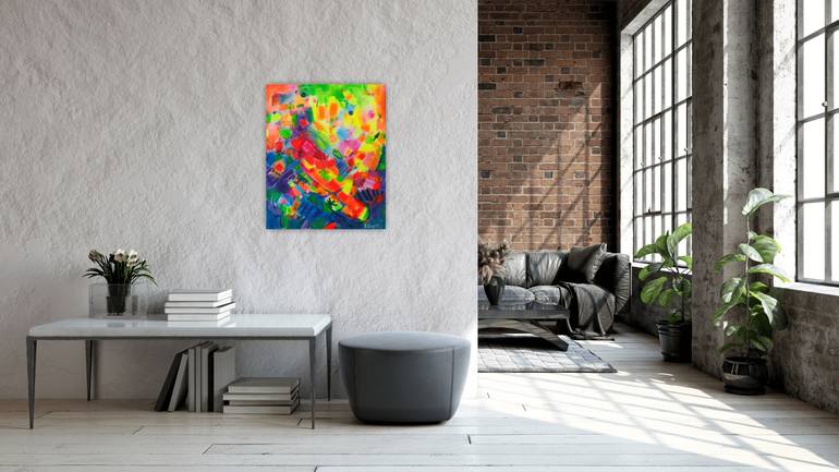 Original Abstract Expressionism Abstract Painting by Vanya Georgieva