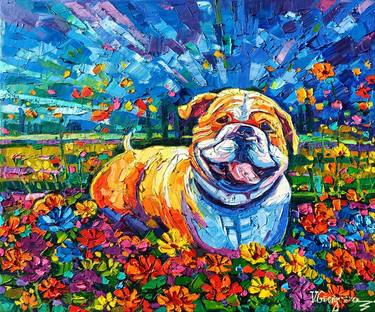 Print of Dogs Paintings by Vanya Georgieva
