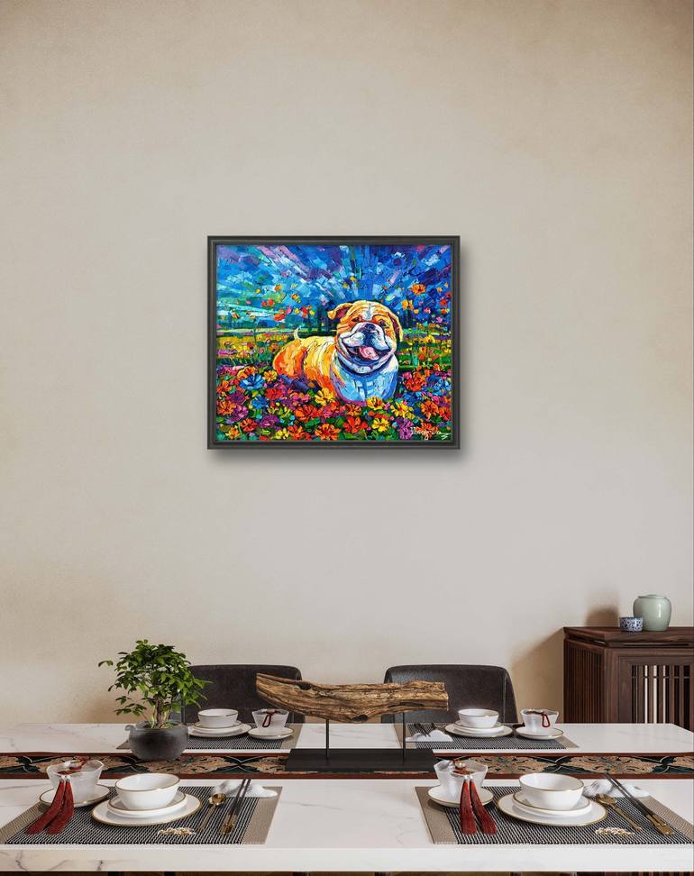 Original Dogs Painting by Vanya Georgieva