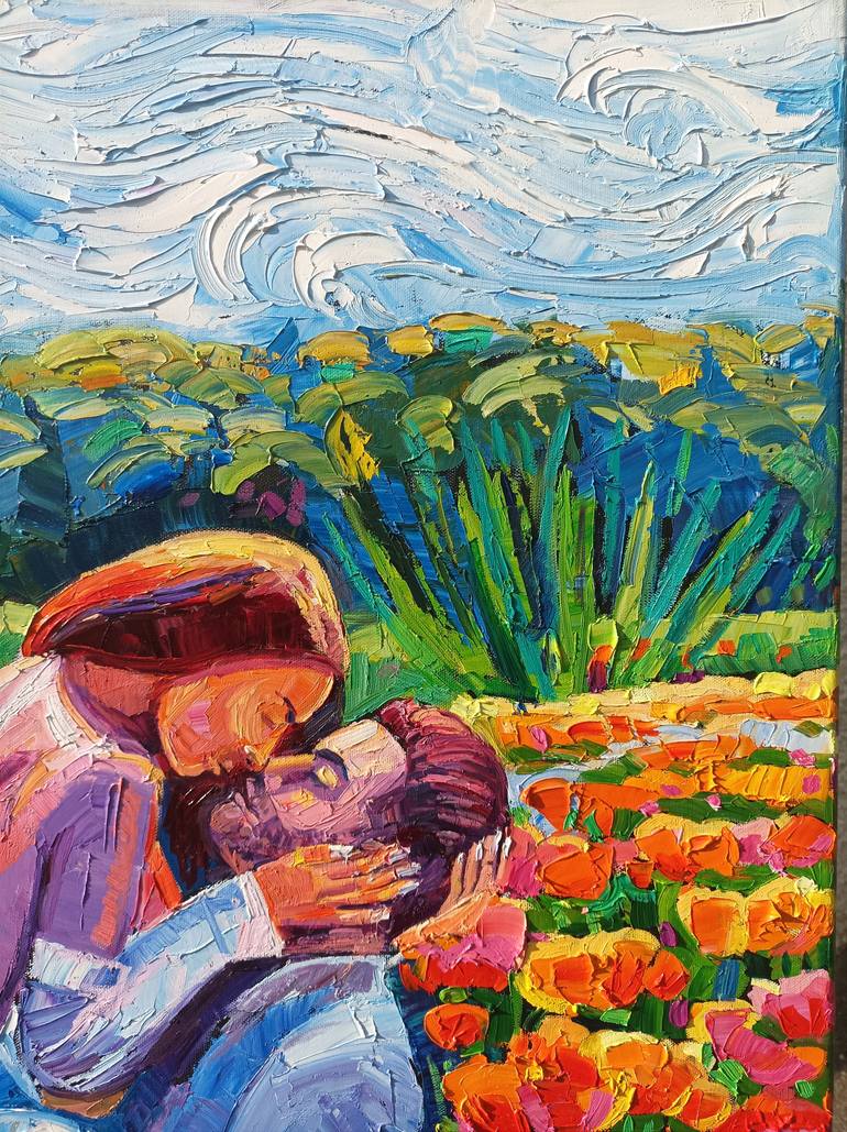 Original Impressionism People Painting by Vanya Georgieva
