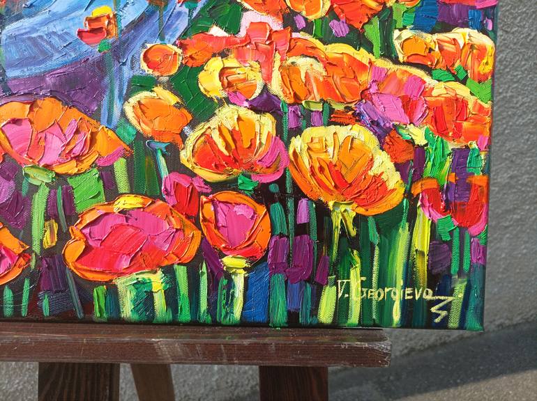 Original Impressionism People Painting by Vanya Georgieva