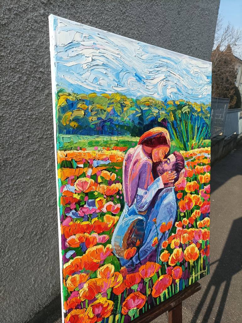 Original Impressionism People Painting by Vanya Georgieva