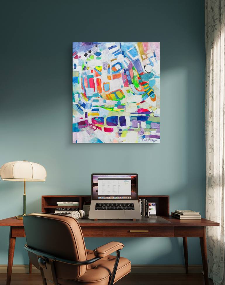 Original Abstract Expressionism Abstract Painting by Vanya Georgieva