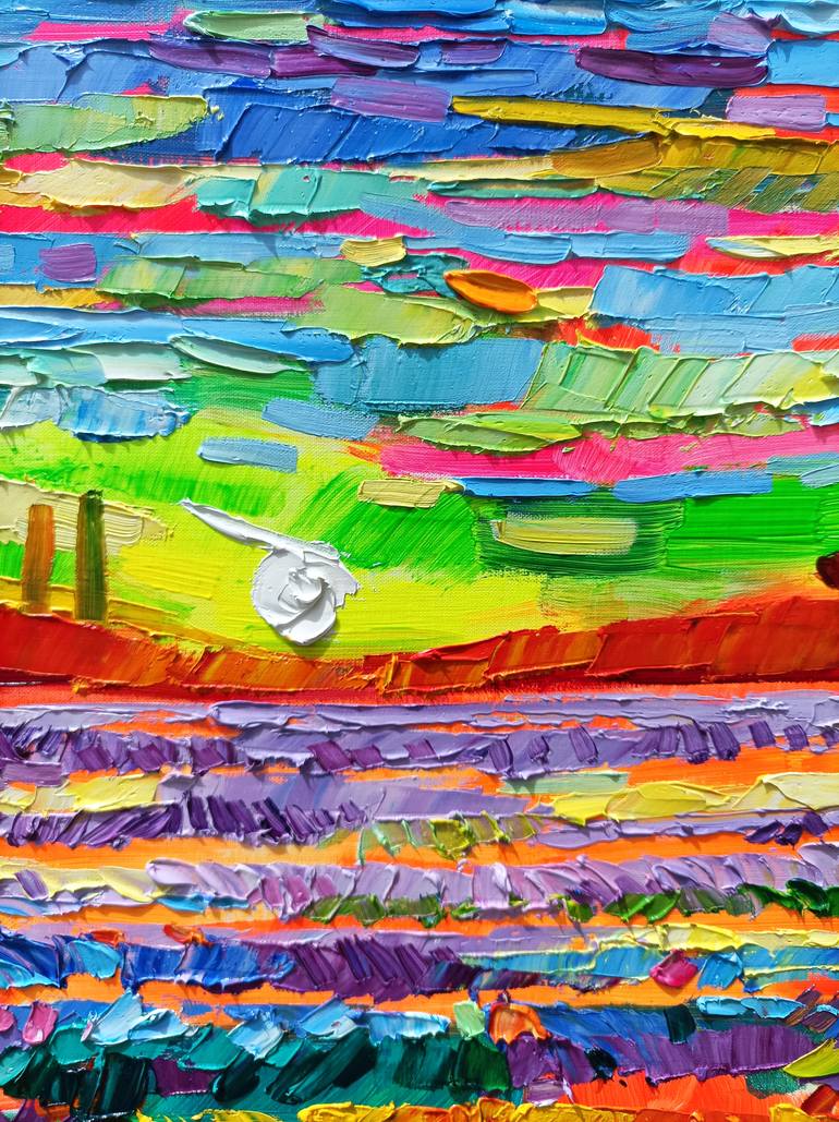 Original Abstract Expressionism Landscape Painting by Vanya Georgieva