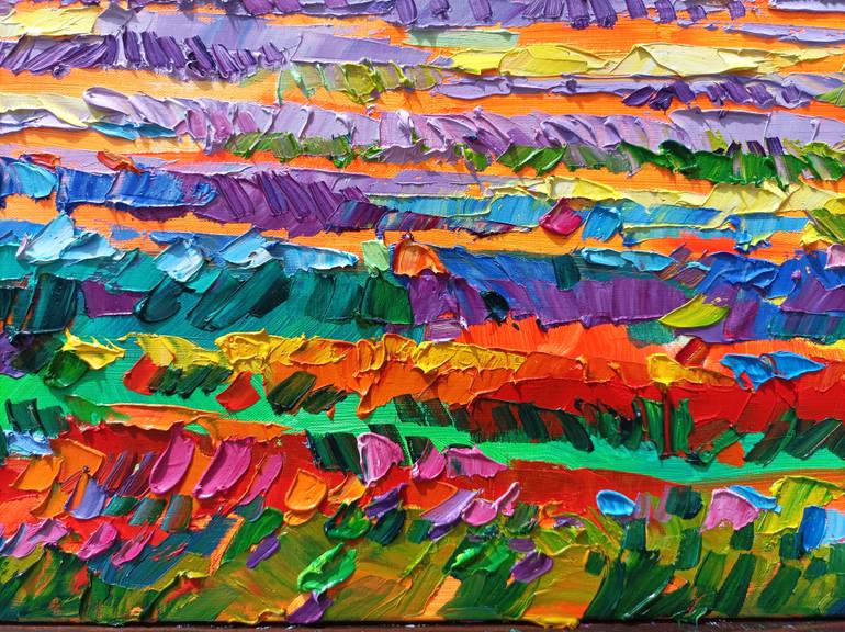 Original Abstract Expressionism Landscape Painting by Vanya Georgieva