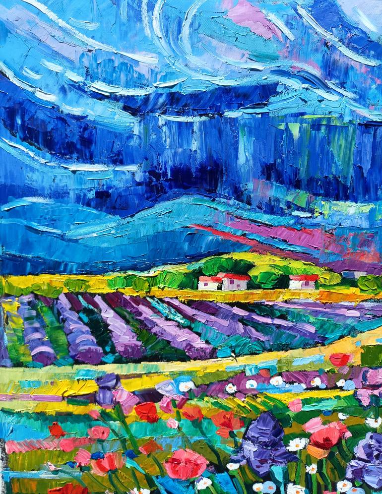 Original Impressionism Landscape Painting by Vanya Georgieva