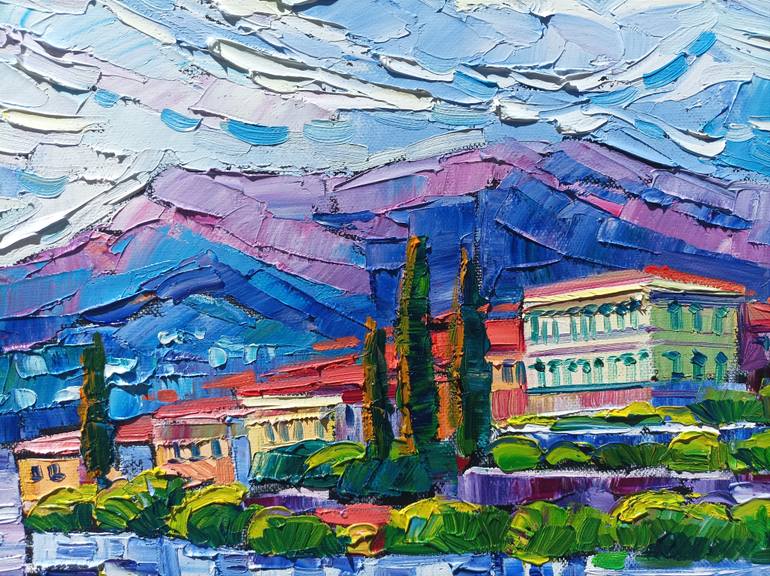 Original Abstract Expressionism Landscape Painting by Vanya Georgieva