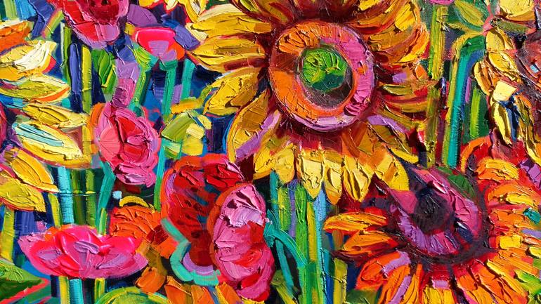 Original Abstract Expressionism Landscape Painting by Vanya Georgieva