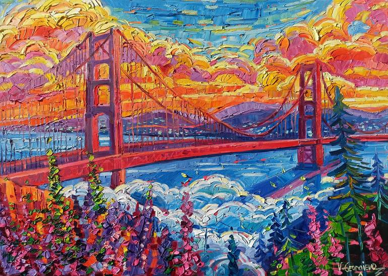 Print of Abstract Expressionism Cities Paintings by Vanya Georgieva