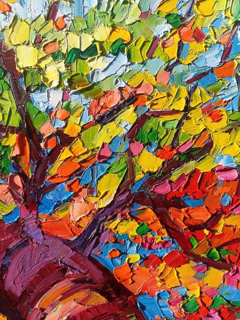 Original Abstract Expressionism Nature Painting by Vanya Georgieva