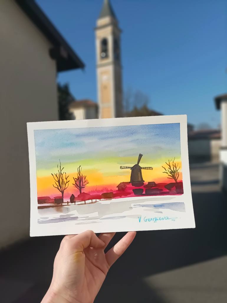 Original Impressionism Landscape Painting by Vanya Georgieva