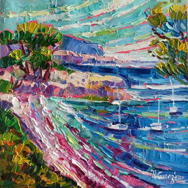 Original Abstract Expressionism Seascape Painting by Vanya Georgieva