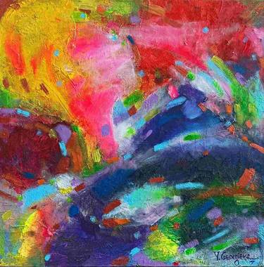 Original Abstract Expressionism Abstract Painting by Vanya Georgieva
