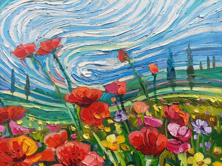 Original Color Field Painting Landscape Painting by Vanya Georgieva