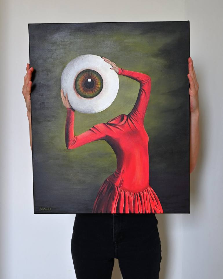 Original Conceptual Portrait Painting by Bettina Dupont