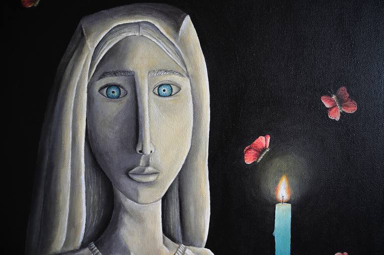 Original Conceptual People Painting by Bettina Dupont