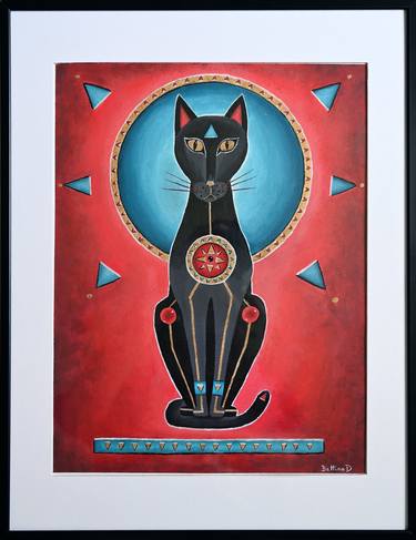 Original Conceptual Cats Paintings by Bettina Dupont