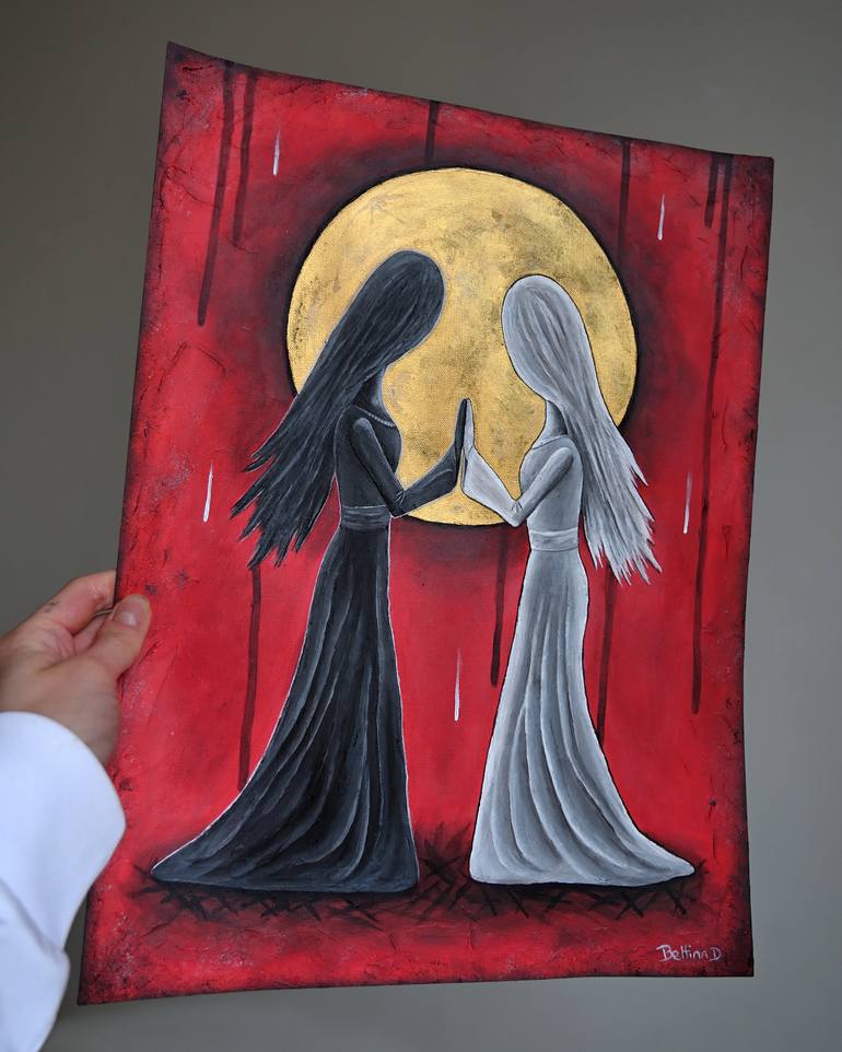 Original Symbolism Women Painting by Bettina Dupont