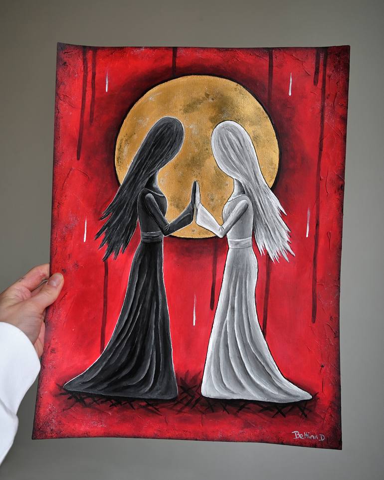 Original Symbolism Women Painting by Bettina Dupont