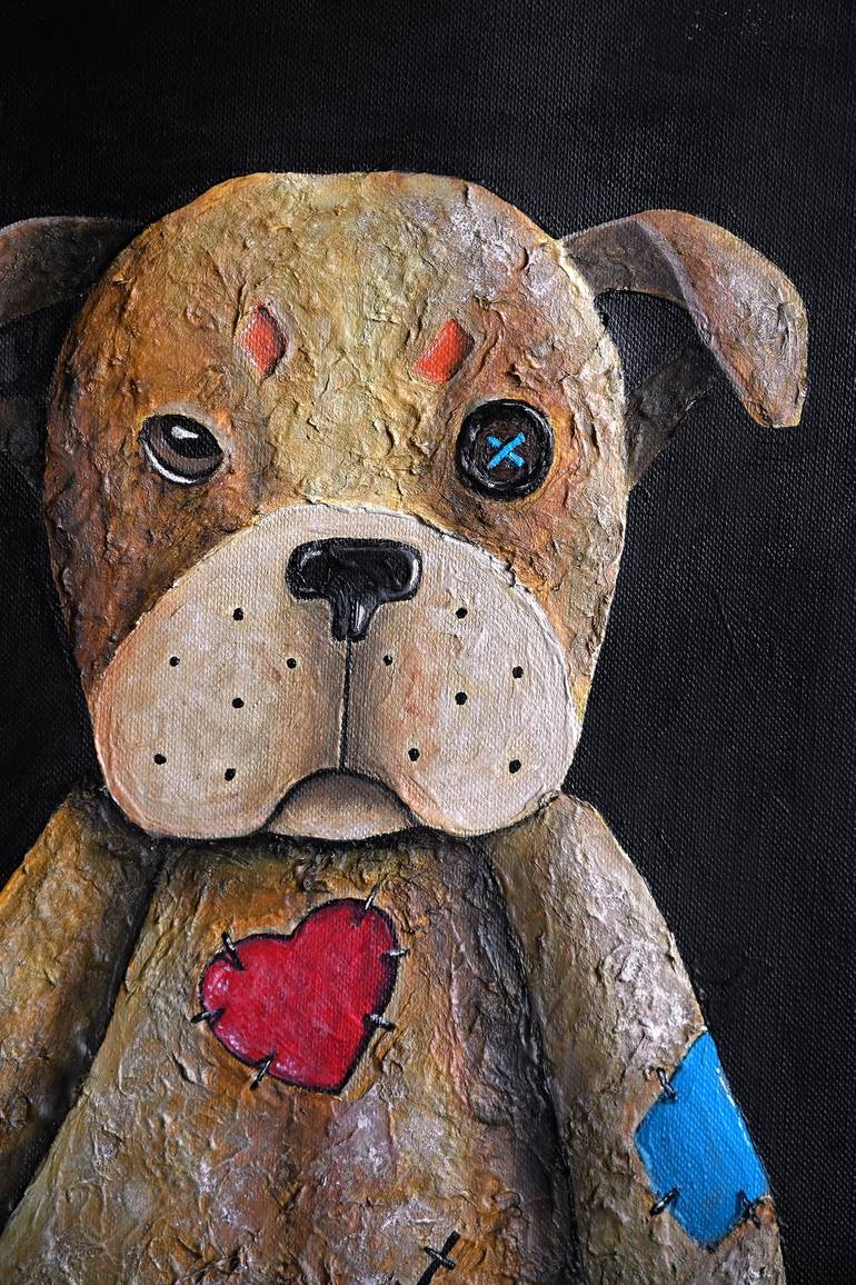 Original Conceptual Dogs Painting by Bettina Dupont
