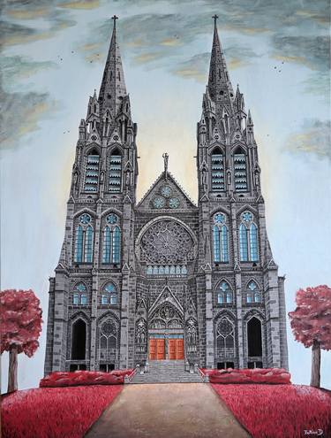 Original Conceptual Architecture Paintings by Bettina Dupont