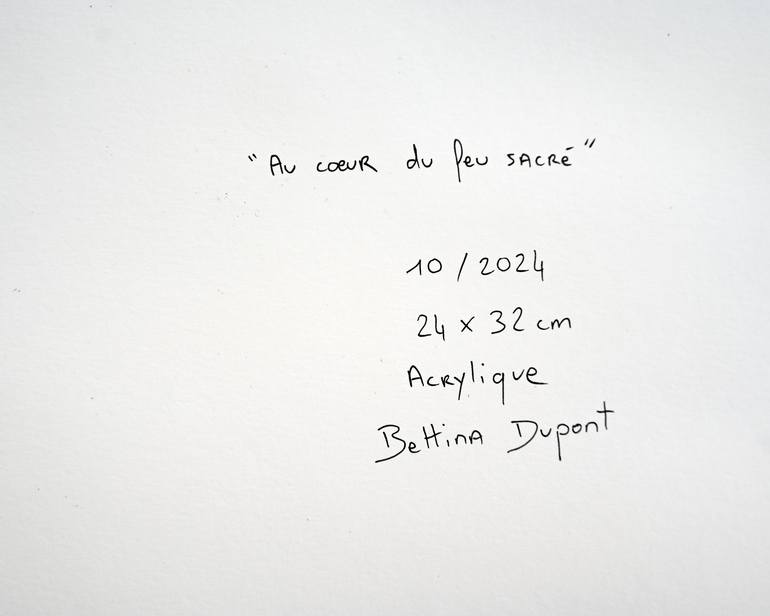 Original Conceptual Geometric Painting by Bettina Dupont