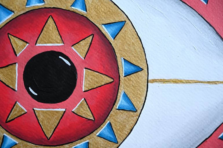 Original Conceptual Geometric Painting by Bettina Dupont