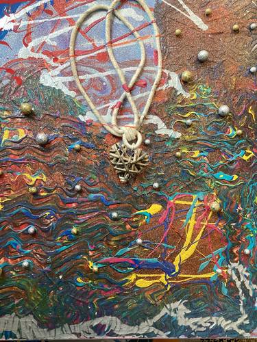 Original Abstract Fantasy Mixed Media by Elon  Drake  - New York City