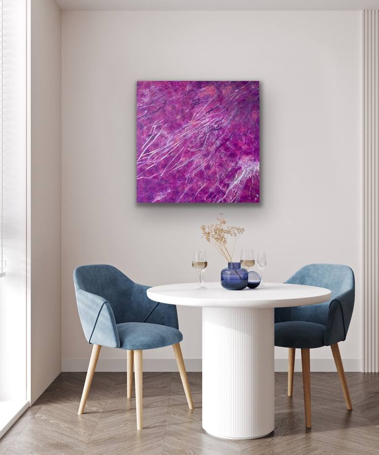 Original Abstract Expressionism Abstract Painting by Maria Elena Montenegro