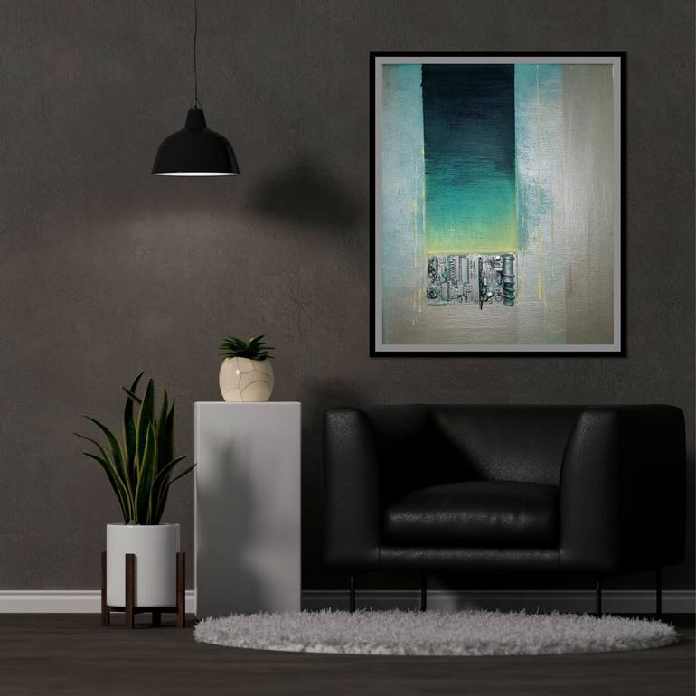 Original Art Nouveau Abstract Painting by Yulia Larionova