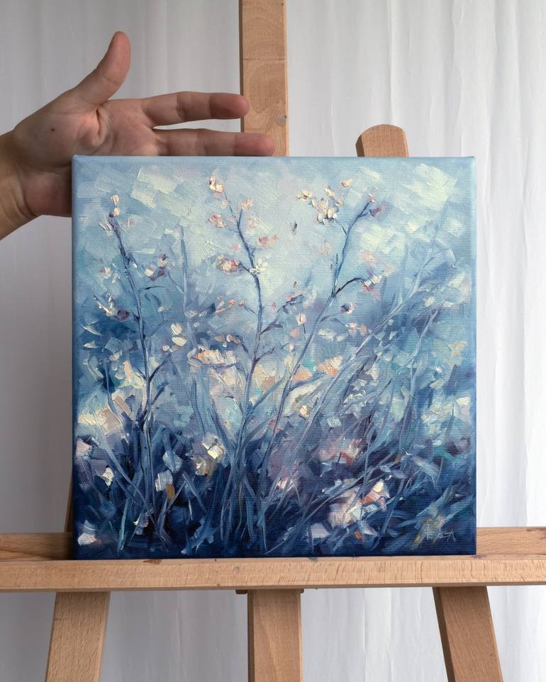 Original Impressionism Nature Painting by Adrienn Pécsek