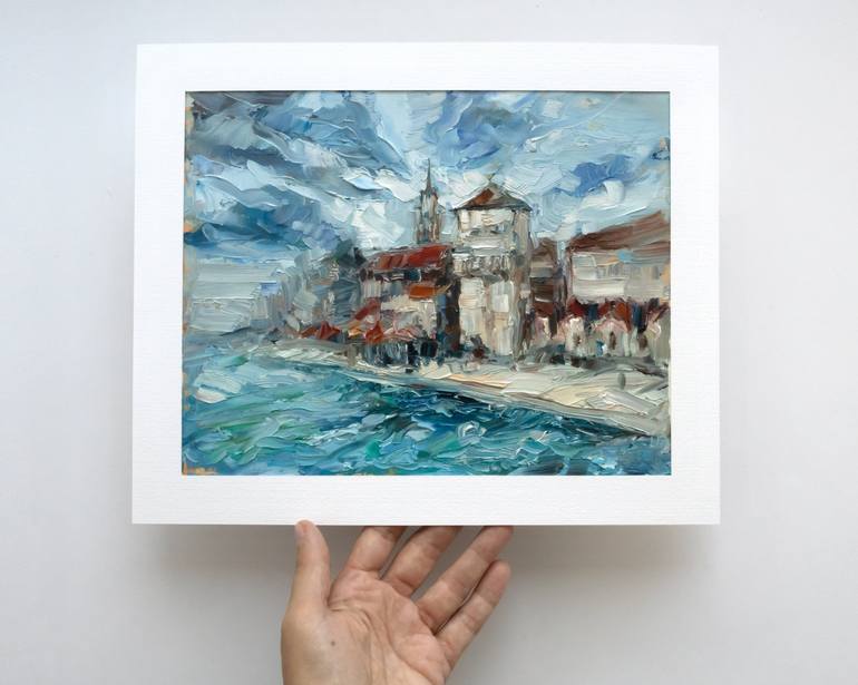 Original Impressionism Travel Painting by Adrienn Pécsek