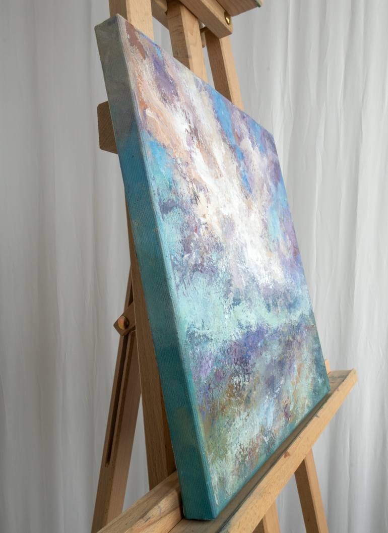Original Abstract Landscape Painting by Adrienn Pécsek