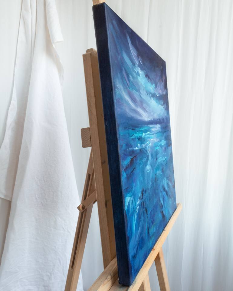 Original Abstract Landscape Painting by Adrienn Pécsek