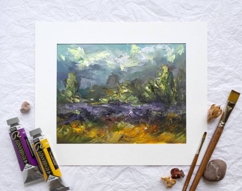 Original Abstract Nature Painting by Adrienn Pécsek