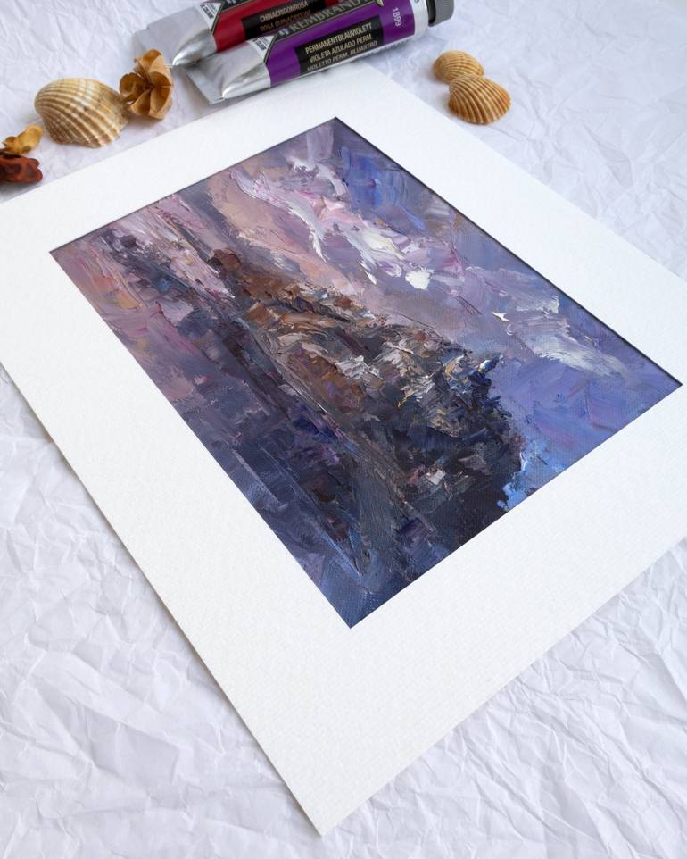 Original Impressionism Landscape Painting by Adrienn Pécsek