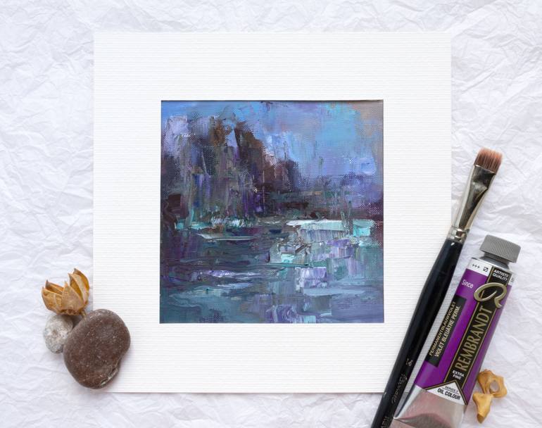 Original Abstract Nature Painting by Adrienn Pécsek