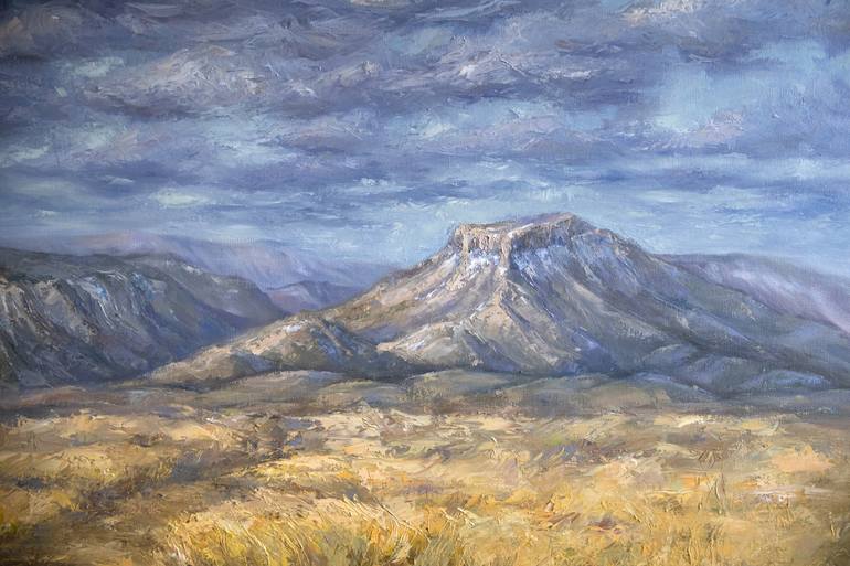 Original Impressionism Landscape Painting by Adrienn Pécsek
