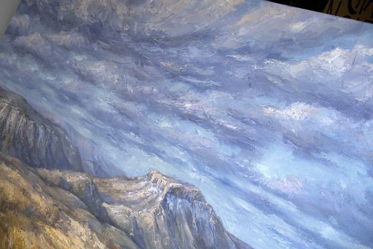 Original Impressionism Landscape Painting by Adrienn Pécsek