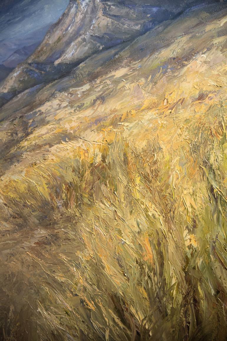 Original Impressionism Landscape Painting by Adrienn Pécsek