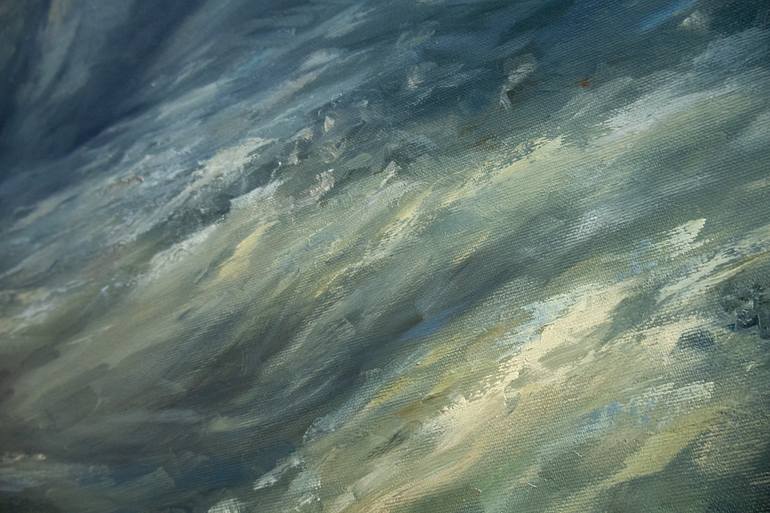 Original Impressionism Landscape Painting by Adrienn Pécsek