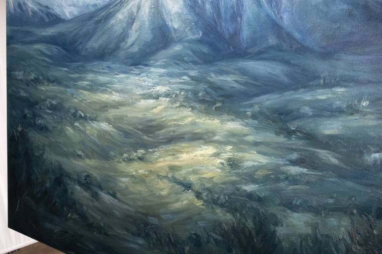Original Impressionism Landscape Painting by Adrienn Pécsek