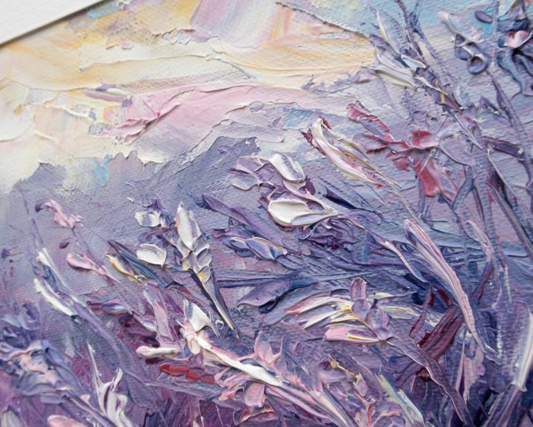 Original Abstract Floral Painting by Adrienn Pécsek