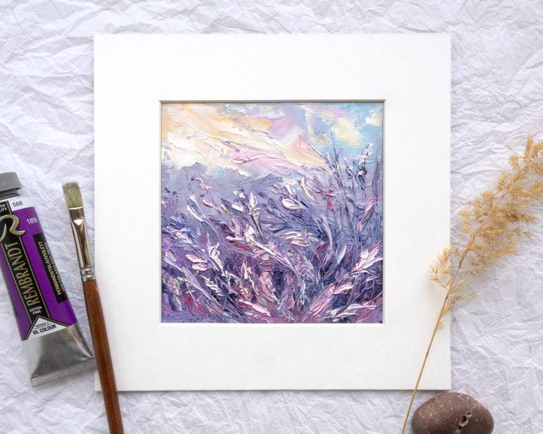 Original Abstract Floral Painting by Adrienn Pécsek