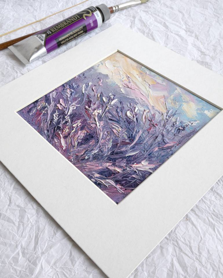 Original Abstract Floral Painting by Adrienn Pécsek