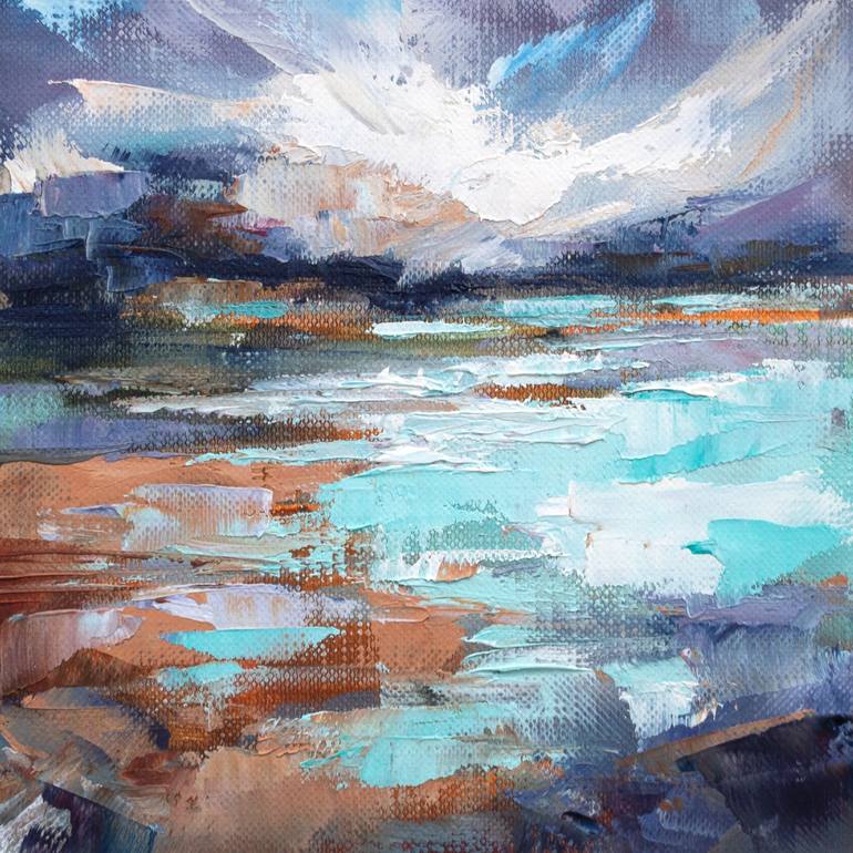 Print of Abstract Beach Paintings by Adrienn Pécsek