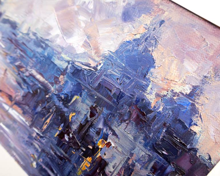 Original Impressionism Cities Painting by Adrienn Pécsek